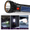 Solar/Rechargeable Multi Function LED Flashlight,Waterproof,with Emergency Strobe Light,USB Charging Cable,Fast 5