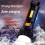 Solar/Rechargeable Multi Function LED Flashlight,Waterproof,with Emergency Strobe Light,USB Charging Cable,Fast 3