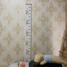 Baby-Wachstumsdiagramm auf Leinwand, zum Aufhängen an der Wand, Messlineale für Kinderzimmer, Dekoration, abnehmbare Höhe und