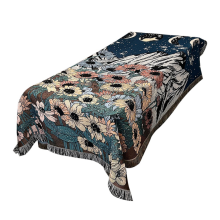 Boho Überwurfdecke für Freizeit-Sofabezug Handtuch Wohnzimmerdekor Teppich Geometrische Abstrakte Tapisserie Blume