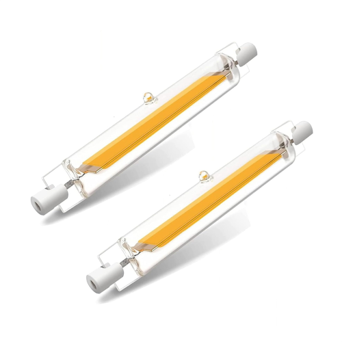 R7S LED 118mm dimmbare Lampen, 20W Glühbirnen Ersatz für 200 Halogenlampen, Warmweiß, 2er-Pack