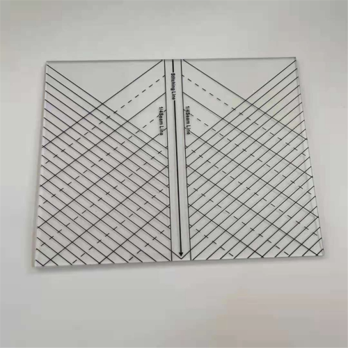 Righello dritto per quilting ad arco, righello per cucire, confezione da 1 1