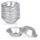 25 Pack Egg Tart Mold Cup Base, Round Resuable Nonstick (Aluminum) 8