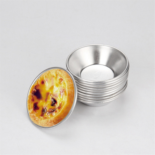 25 Pack Egg Tart Mold Cup Base, Round Resuable Nonstick (Aluminum) 1