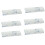 6 Sets Horizontal Blinds Replacement Slats, White Blind Repair Tabs, Fixers for 8