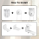 Replacement Roller Blind No Drilling17 mm Holder Window Double Clamp Chain Hoist 5