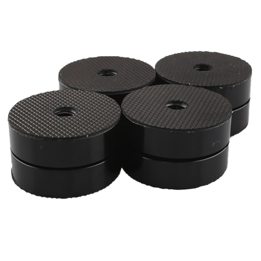 4Pcs Hifi Speaker Isolation Feet Cushion Pads Stand 40X23mm Aluminum Vibration Dampener Black 4852872817318