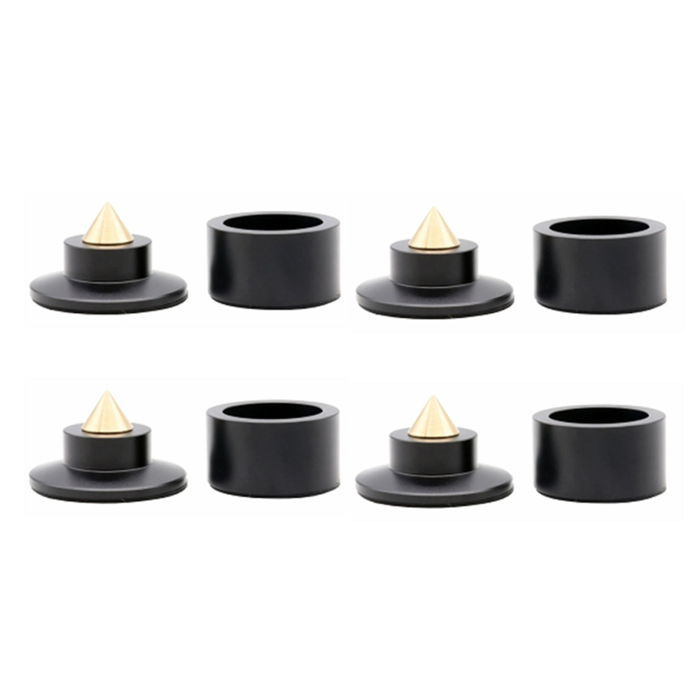 Shock Spikes Spring Damping Pad Hifi Stand Feet Speaker Spike Foot Ktv Stage Speakers Aluminium Isolation Black 4852872817325