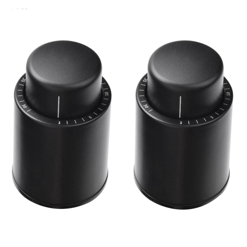 2 Pack Wine Bottle Stopper Vacuum Stoppers Reusable Preserver Corks