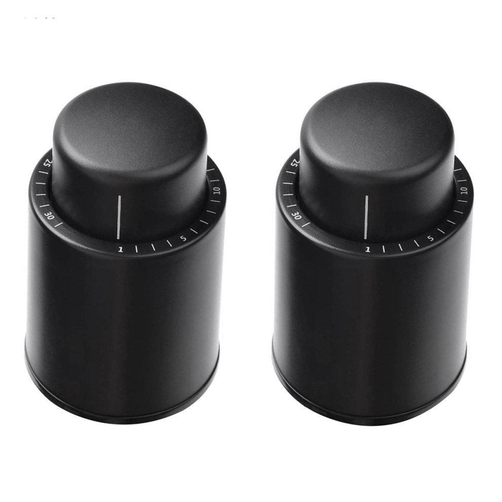 Exogio 2 Pack Wine Bottle Stopper Vacuum Stoppers Reusable Preserver Corks