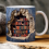 3D Bookshelf Mug a Library Shelf Cup, Space Design Multi-Purpose Ceramic Mug, Mug,A 3