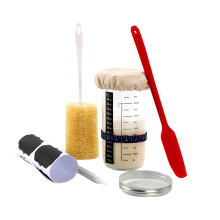 Sauerteigbrot-Set – großes Glas mit 5 Zutaten für den perfekten Sauerteig