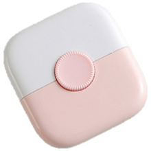 2-in-1-Haarschneidemaschine, Friseurkamm, Ponyschneider, Entferner, Mini-Make-up-Tools für Zuhause, Pink