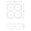 Rose Ice-Cube Tray with Funnel, Makes Four Shaped Ice-Cubes, Easy Release Ice Ball Maker 4
