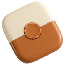 Tagliacapelli 2 in 1, pettine da barbiere, taglia-frangetta, mini strumenti per il trucco, arancione