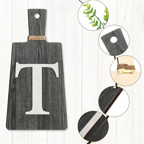 Cutting Board Eat Sign Set Hanging Art Kitchen Fork and Spoon Wall Decor,B 2