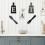 Cutting Board Eat Sign Set Hanging Art Kitchen Fork and Spoon Wall Decor,B 8