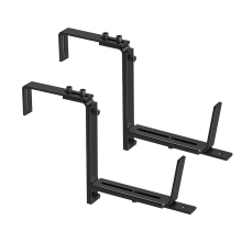 Lot de 2 supports réglables pour jardinières, supports pour jardinières suspendues, supports muraux robustes