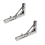 2 Piece Heavy Duty Folding Shelf Brackets Triangular Bracket Wall Support Frame for Bench Table with Screws 5