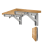 2 Piece Heavy Duty Folding Shelf Brackets Triangular Bracket Wall Support Frame for Bench Table with Screws 4