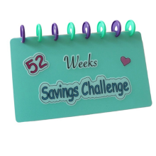 Budget Book, Saving Challenge Book of Money Organizer, 52 Weeks Filling and