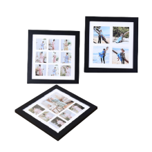 Cadre photo en bois massif à suspendre au mur, décoration d'intérieur, cadeaux