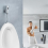 Urinal Sensor Flush Valve Wall-Mounted Automatic Flusher Hotel Bathroom Water Saving 4