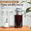 Cold Brew Coffee Maker Jar 64Oz, Thick Glass Pitcher Flip Cap Spout Lid with Handle 4