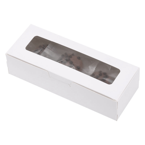 25 Pieces Macaron Boxes with Clear Display Window Macarons Container or Packaging Box Kit for Chocolate Desserts Cake A 1
