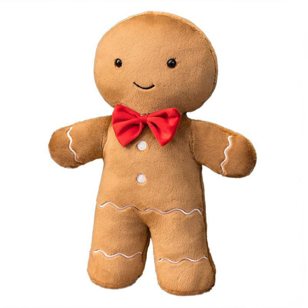 Exogio Christmas New Plush Pillow Stuffed Chocolate Cookie House Shape Decor Cushion Cute Funny Xmas Tree Party Doll D