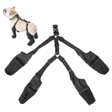 S Size Soft French Bulldog Shoes Adjustable Waterproof Dog Boot Legging Non-Slip Breathable Pet Paws Protector