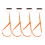 4PCS 4,9 Ft Deer Drag Orange Harness Abschleppseil und Puller Jagd Zubehör 8