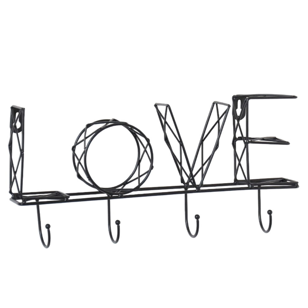 Love Letter Hook Decoration for Home Bedroom Accessories Key Holder Wall Coat Rack Hanger Housekeeper on Stand-image-OPC-PJSCGMV-NEW
