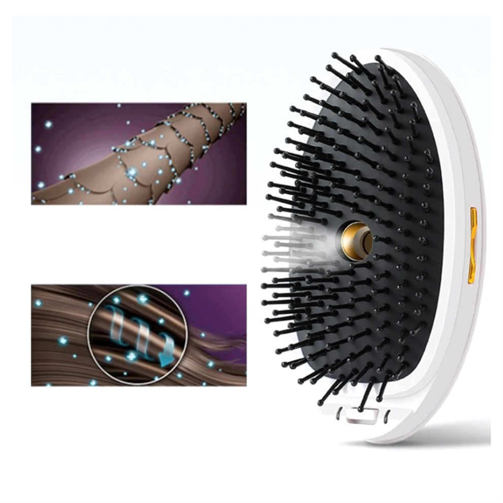 Exogio Portable Universal Steam Ion Hair Comb Anti-Static Knot Electric Vibration Massage Ionic
