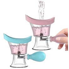 2-teiliges Augenspülglas, Reinigungsset, manuelles Luftdruck-Reinigungsglas, Werkzeugspülung, Silikonbad