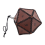 PU Leather D20 Dice Bag, Polyhedral Pouch Portable Drawstring Bag for , Game, DND Brown 2