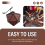 PU Leather D20 Dice Bag, Polyhedral Pouch Portable Drawstring Bag for , Game, DND Brown 6