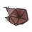 PU Leather D20 Dice Bag, Polyhedral Pouch Portable Drawstring Bag for , Game, DND Brown 10