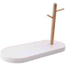 Ringständer, Schlüsselablage & Schlüsselschale, Schmuck mit Holzaufhängung, Perfekt für Schale, Valet Tray, Ringhalter, Schmuckständer A