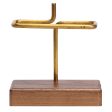 Coffee Filtering Paper Holder Filter Shelf Copper Brass Storage Wooden Base Accessories RackA