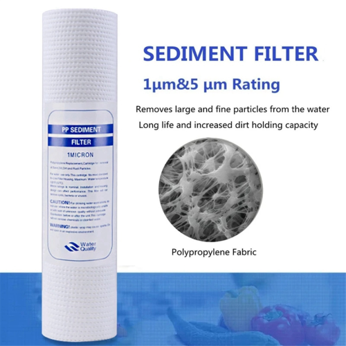10 PCS Universal-Wasserfilter PP-Baumwolle Sedimentfilter Polypropylen-Material, 1 Mikrometer 1