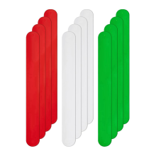 Urlaub weiß rot und grün Flip Wraps Silikon bedeckt Metallstreifen Poster Halter Papierrolle