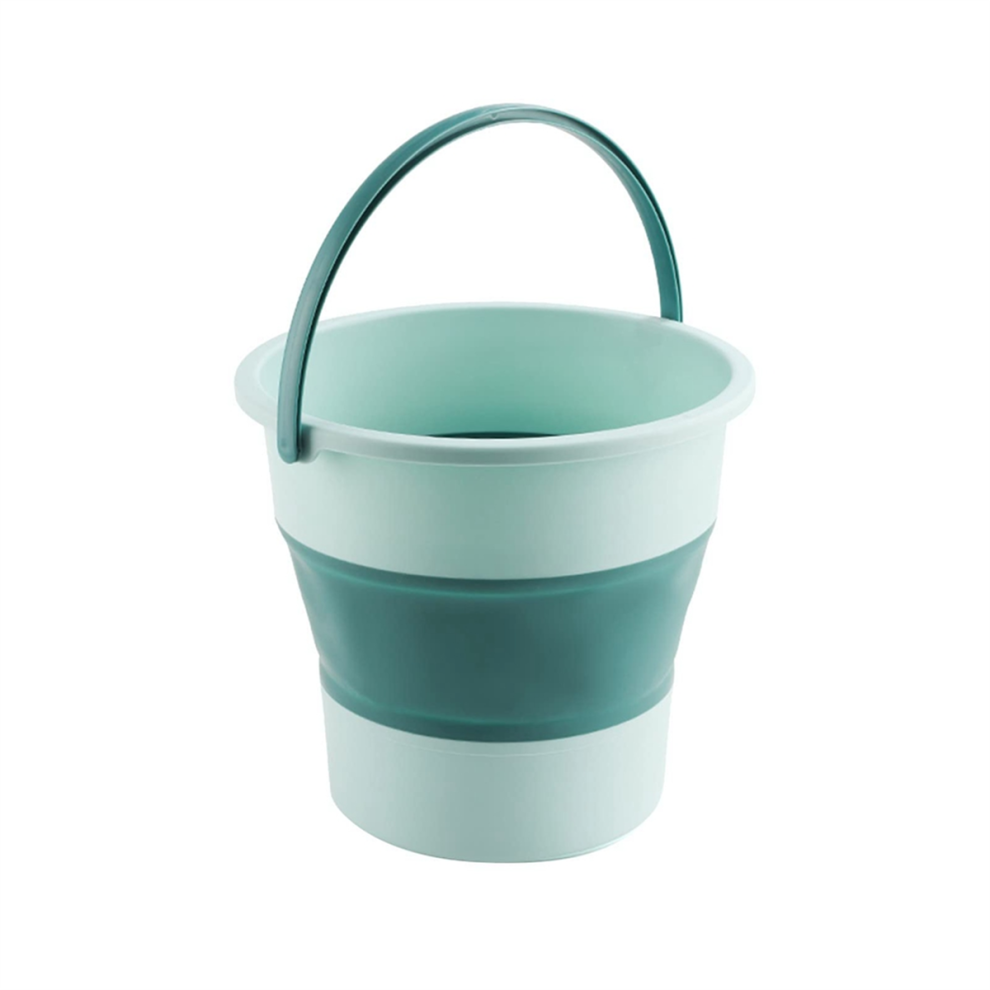 Bucket, Plastic Telescopic Portable Foot Foldable Car Wash Bucket-B 4852872846455