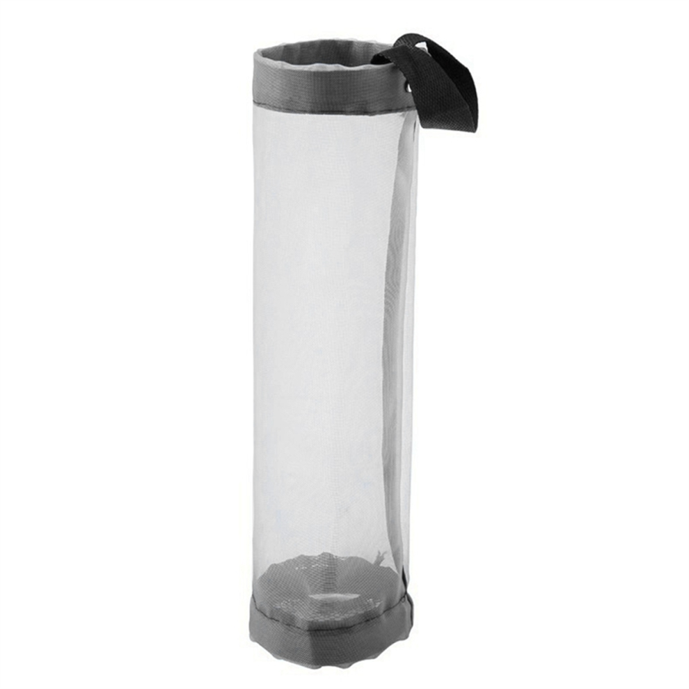 Home Grocery Bag Holder Wall Mount Plastic Dispenser Hanging Storage Trash Garbage Bags Grey Exogio