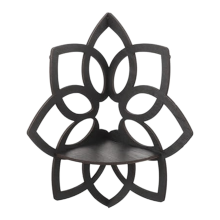 Lotus Eckregale, Holzblumen Wandregale Schwebendes Kristallregal Boho