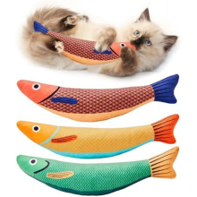 3 Pcs Cat Toys Saury Fish,Cat Chew Toy Catnip for Indoor Cats