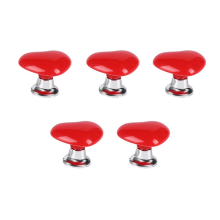 Handle Toilet Button Heart Shaped Tank Push Switch Bathing Room Decor Red