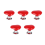 Handle Toilet Button Heart Shaped Tank Push Switch Bathing Room Decor Red 1