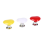 Handle Toilet Button Heart Shaped Tank Push Switch Bathing Room Decor Red 2