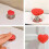 Handle Toilet Button Heart Shaped Tank Push Switch Bathing Room Decor Red 8